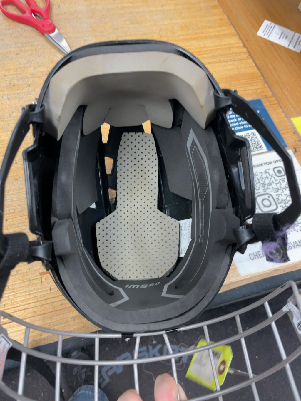 Bauer IMS 5.0 Hockey Helmet with Cage - Black - 52-57cm