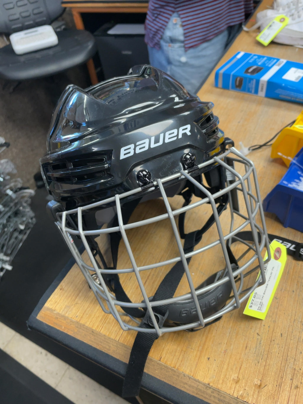 Bauer IMS 5.0 Hockey Helmet with Cage - Black - 54-56cm