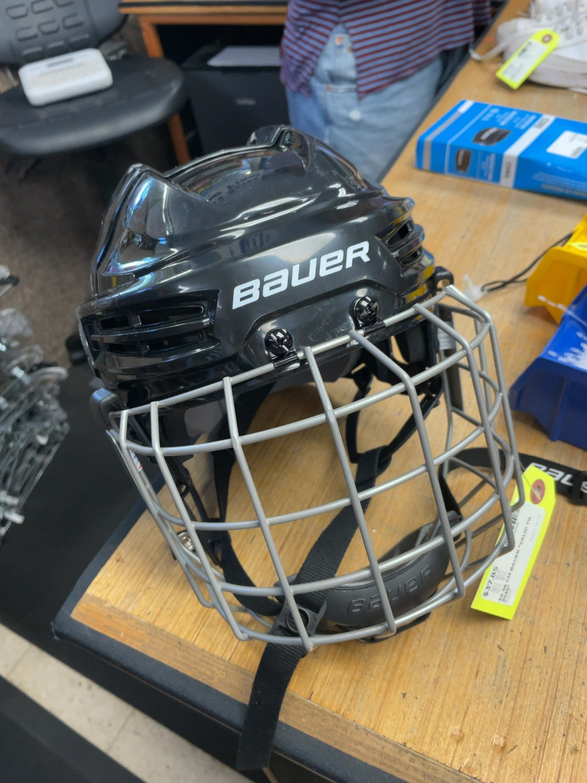 Bauer IMS 5.0 Hockey Helmet with Cage - Black - 54-56cm
