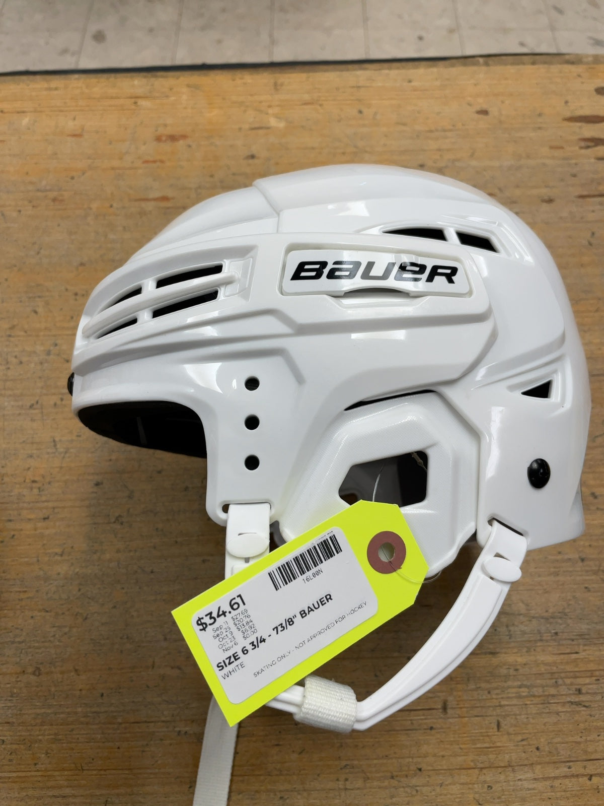 Bauer IMS 5.0 Large 6 3/4 - 7 3/8" White Skating Helmet