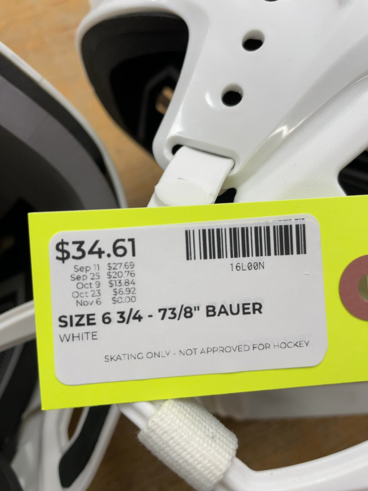 Bauer IMS 5.0 Large 6 3/4 - 7 3/8" White Skating Helmet