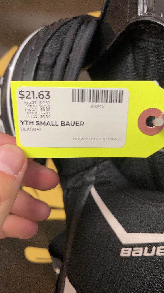 Bauer Legacy Youth Small Hockey Shoulder Pads