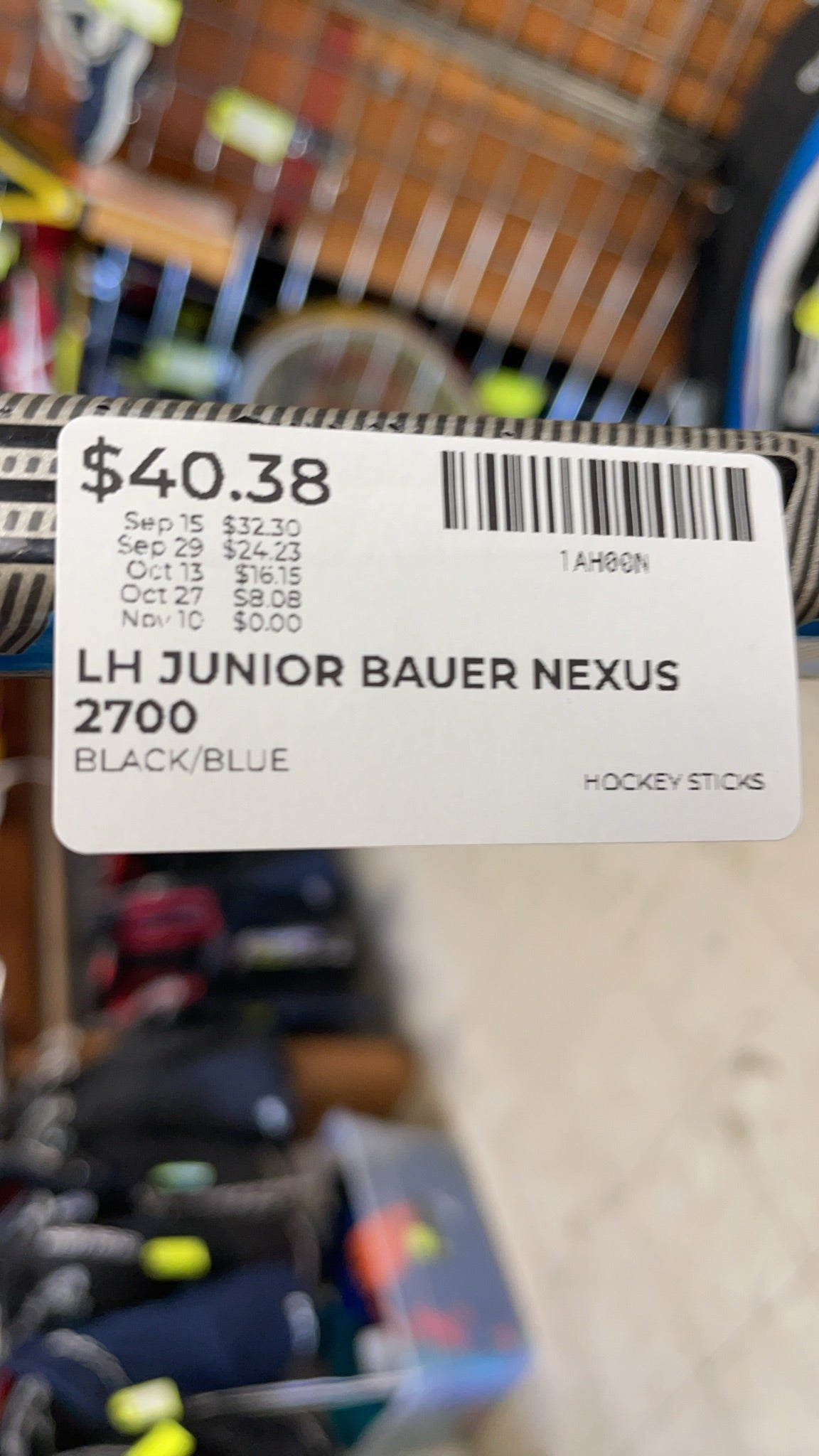Bauer Nexus 2700 Junior 40 Flex LH Hockey Stick