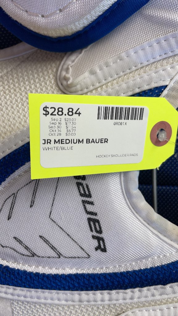 Bauer Nexus Freeze Junior Medium Hockey Shoulder Pads