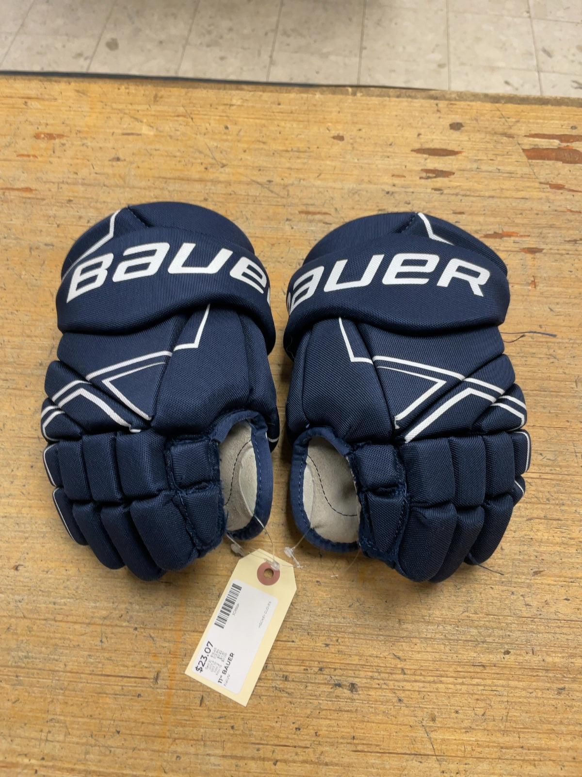 Bauer NSX 11" Hockey Gloves Navy