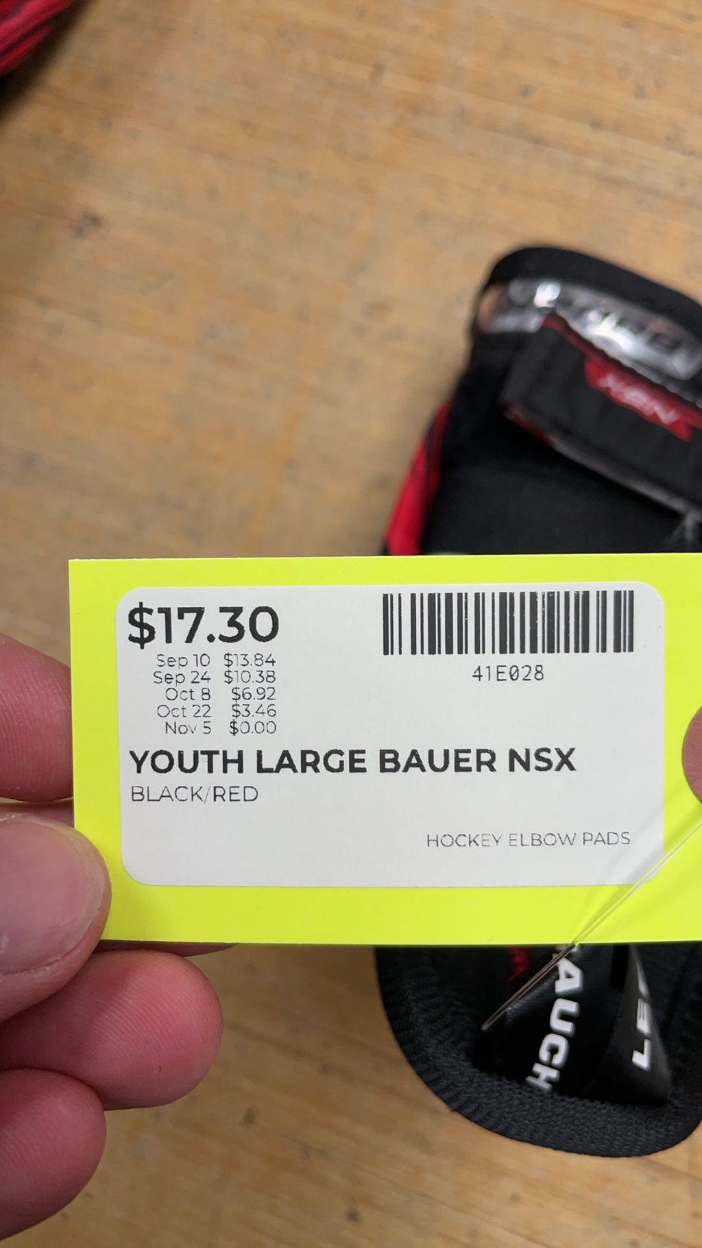 Bauer NSX Youth Large Hockey Elbow Pads