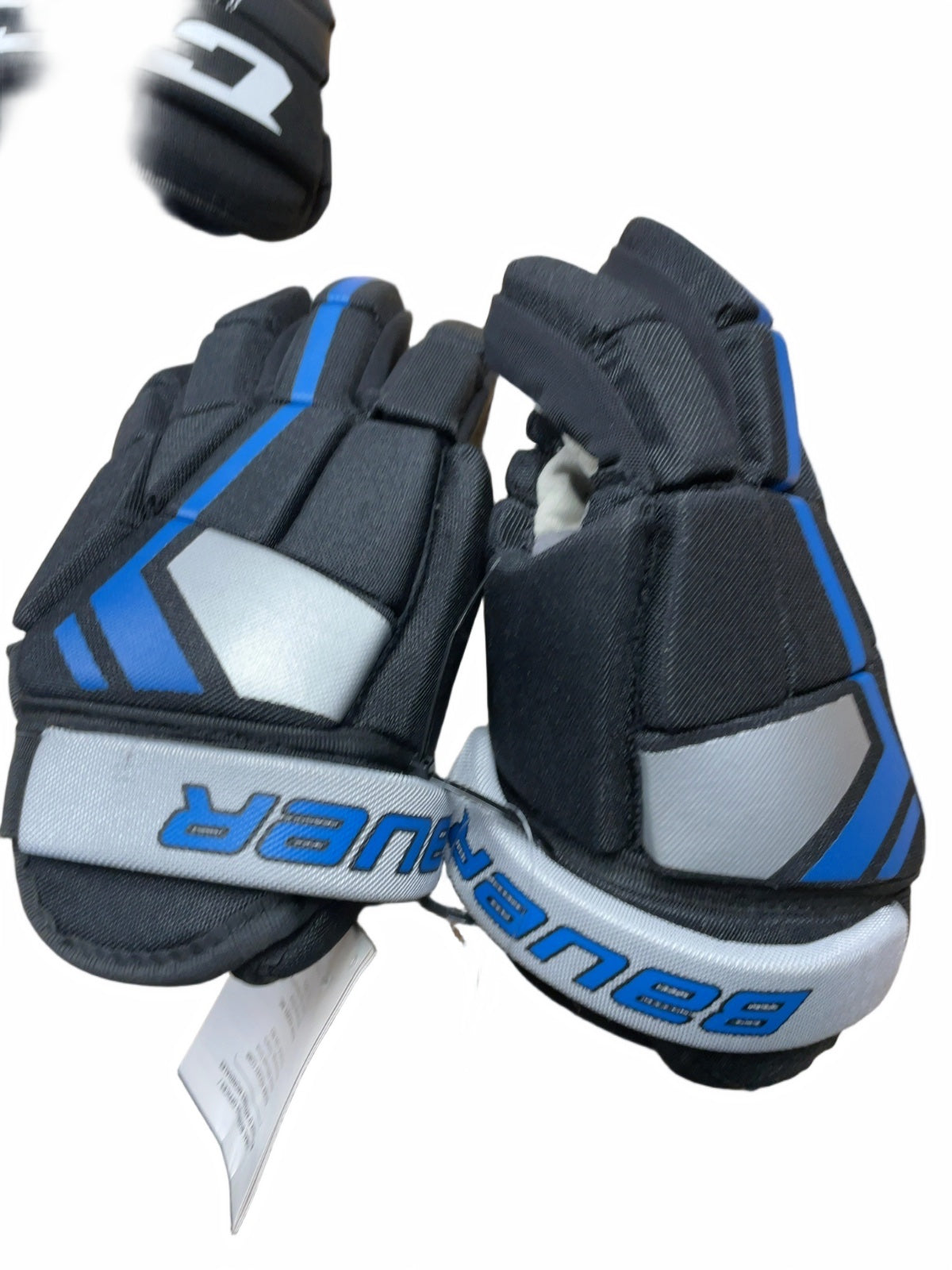 Bauer Pro Players 10" Junior Hockey Gloves Black/Grey/Blue