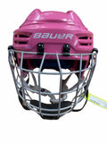 Bauer Prodigy 48-53.54cm Pink Hockey Helmet with Cage