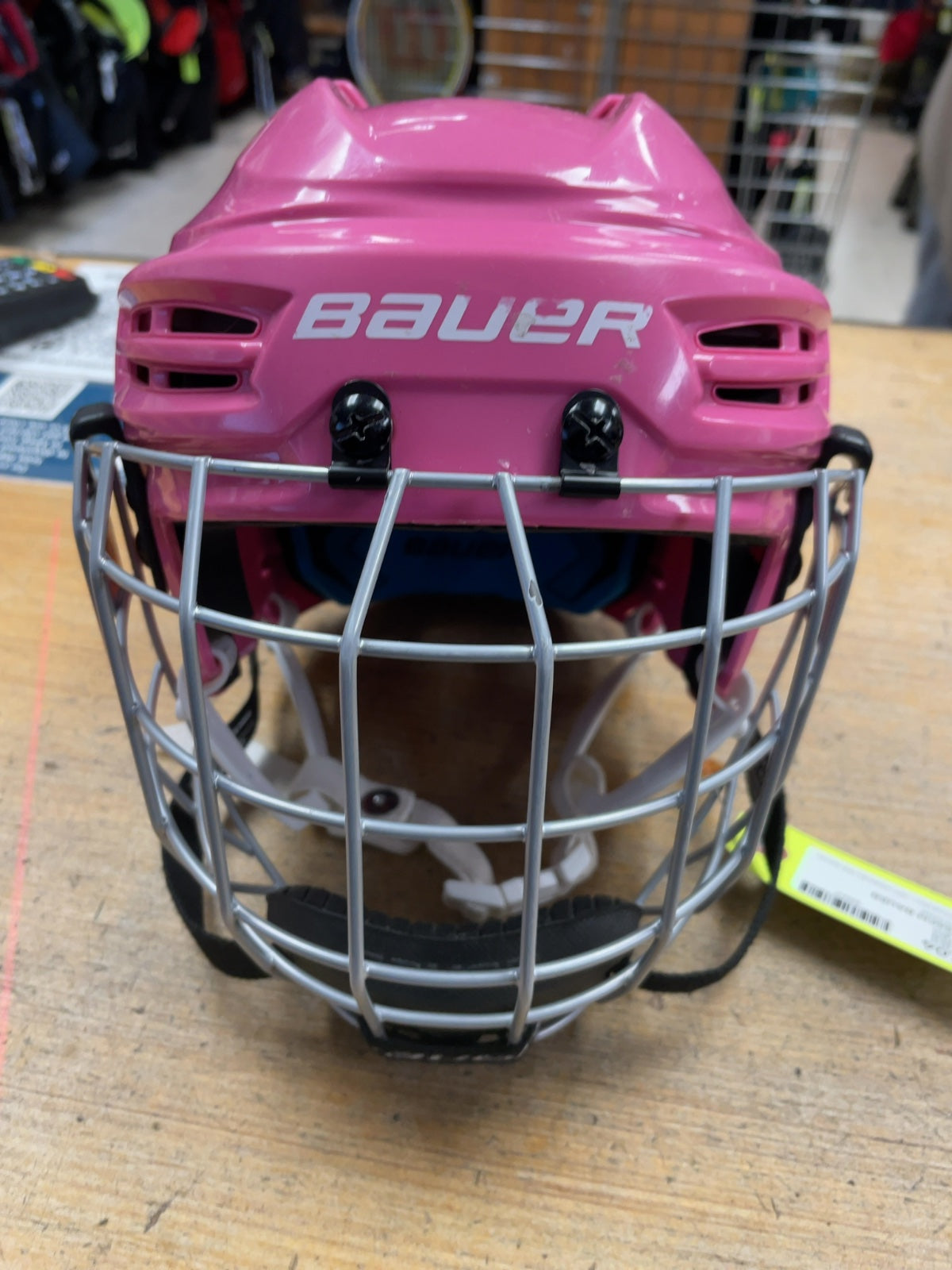 Bauer Prodigy 48-53.54cm Pink Hockey Helmet with Cage