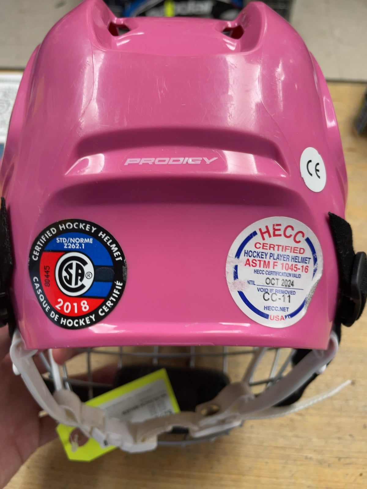 Bauer Prodigy 48-53.54cm Pink Hockey Helmet with Cage