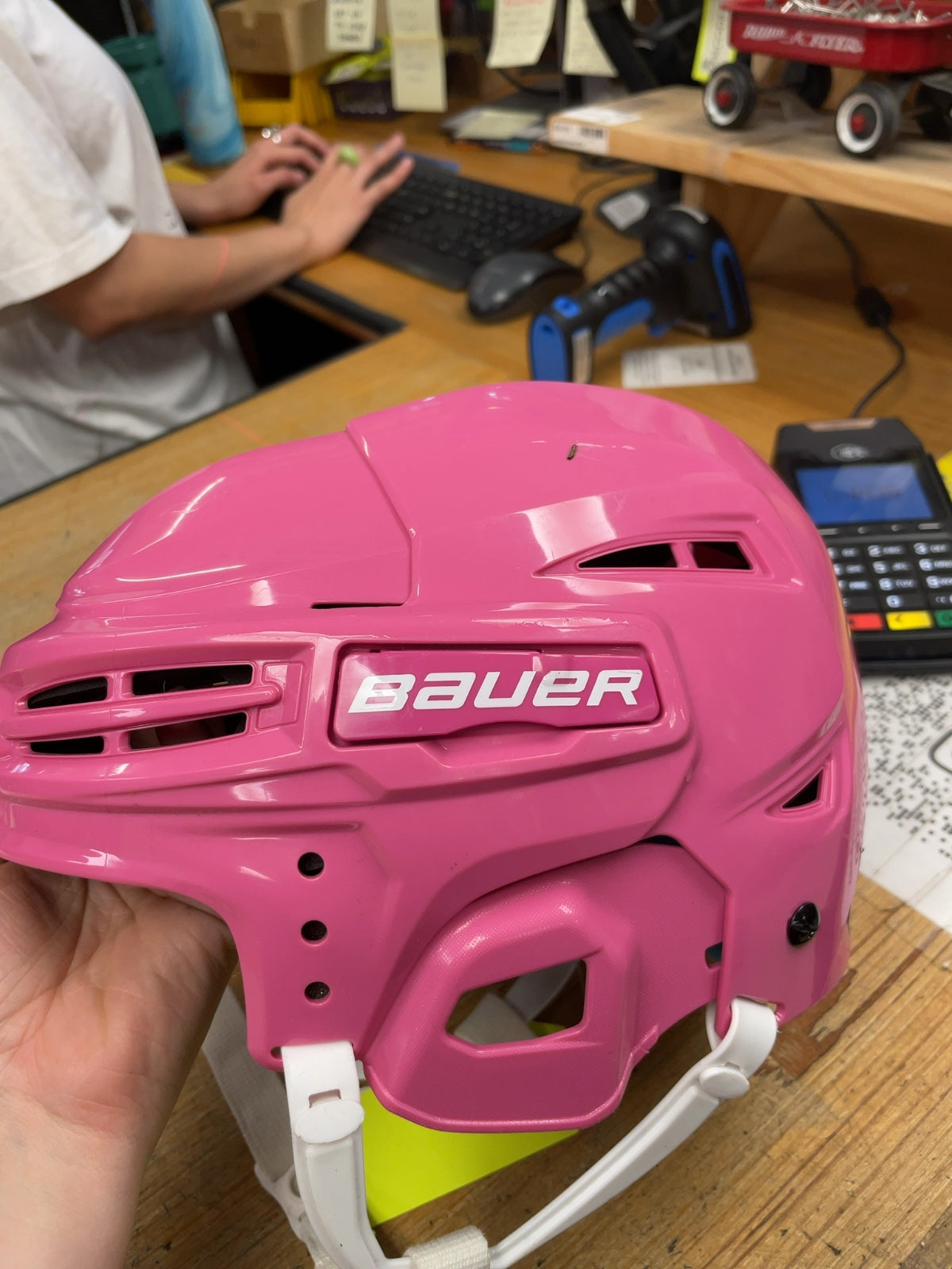Bauer Prodigy 6-6 5/8" Pink Hockey Helmet