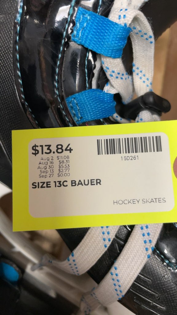 Bauer Prodigy Youth Hockey Skates - Size 13C