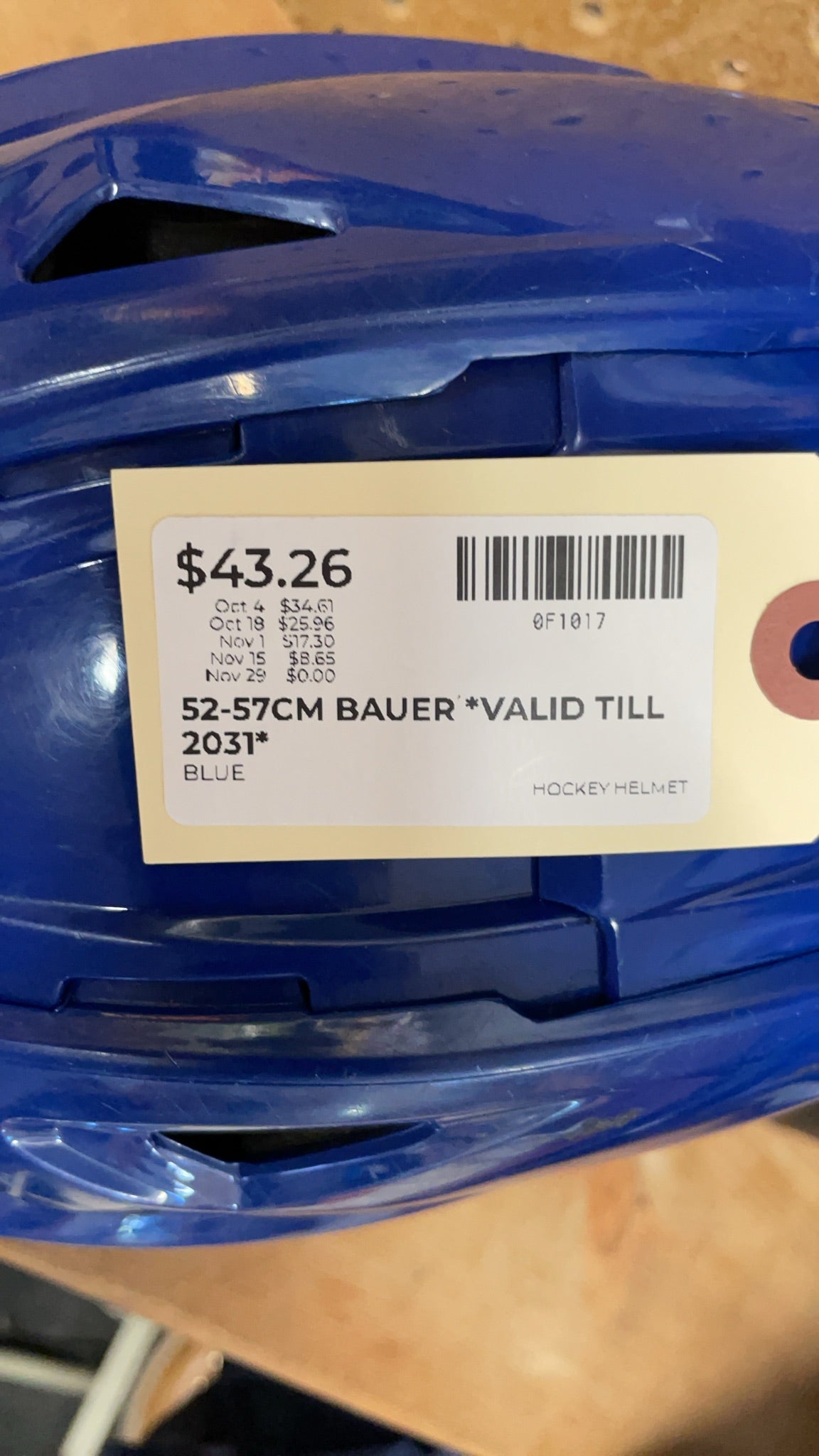 Bauer RE-AKT 155 S 52-57cm Blue Hockey Helmet