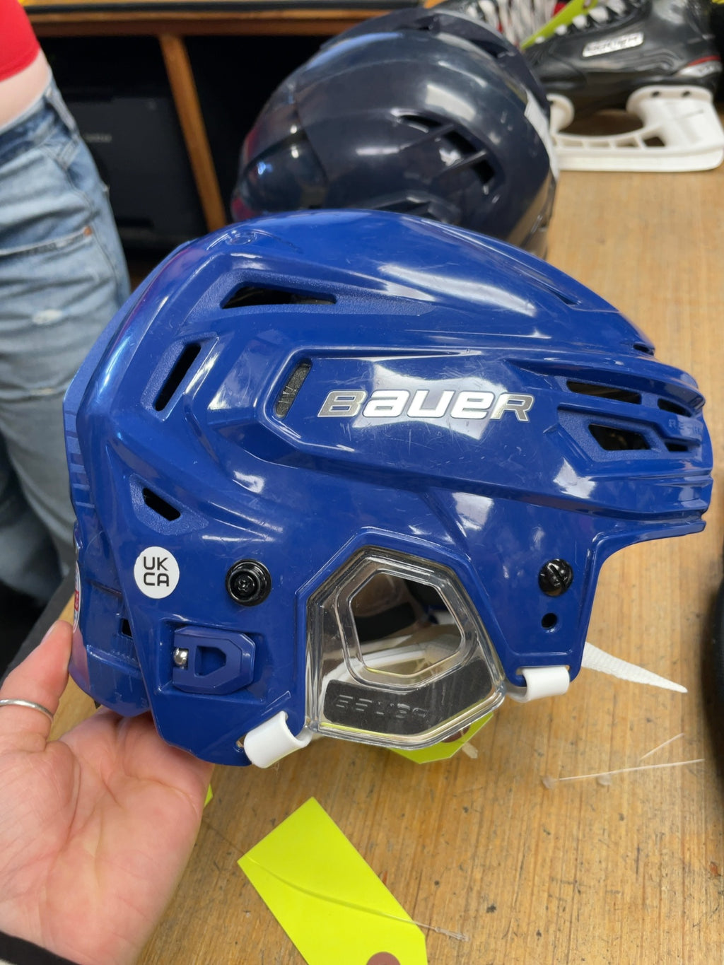Bauer RE-AKT 155 S 6 1/2 - 7 1/8" Blue Hockey Helmet