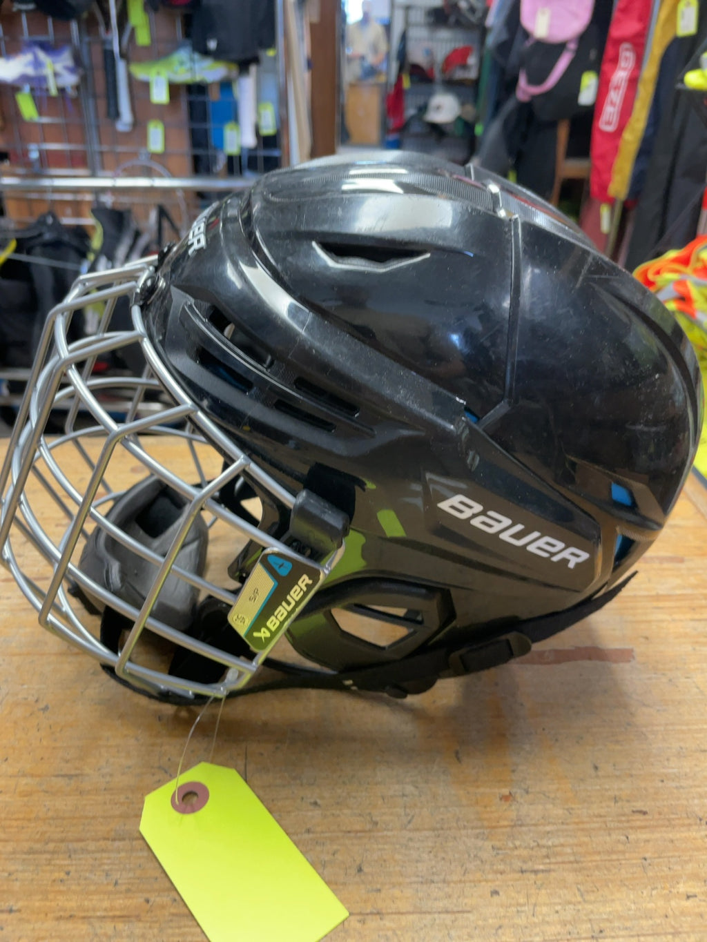 Bauer RE-AKT 55 S/P 52-57cm Black Hockey Helmet with Cage