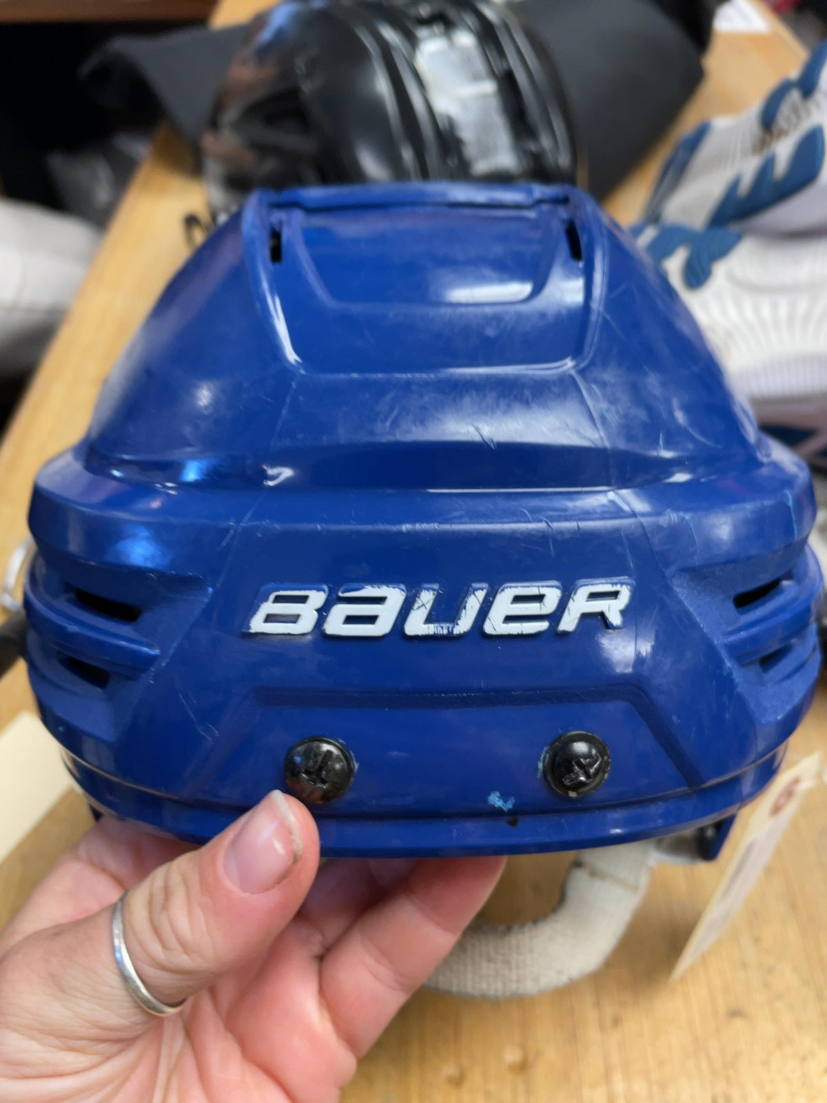 Bauer Re-Akt 56-60cm Blue Hockey Helmet