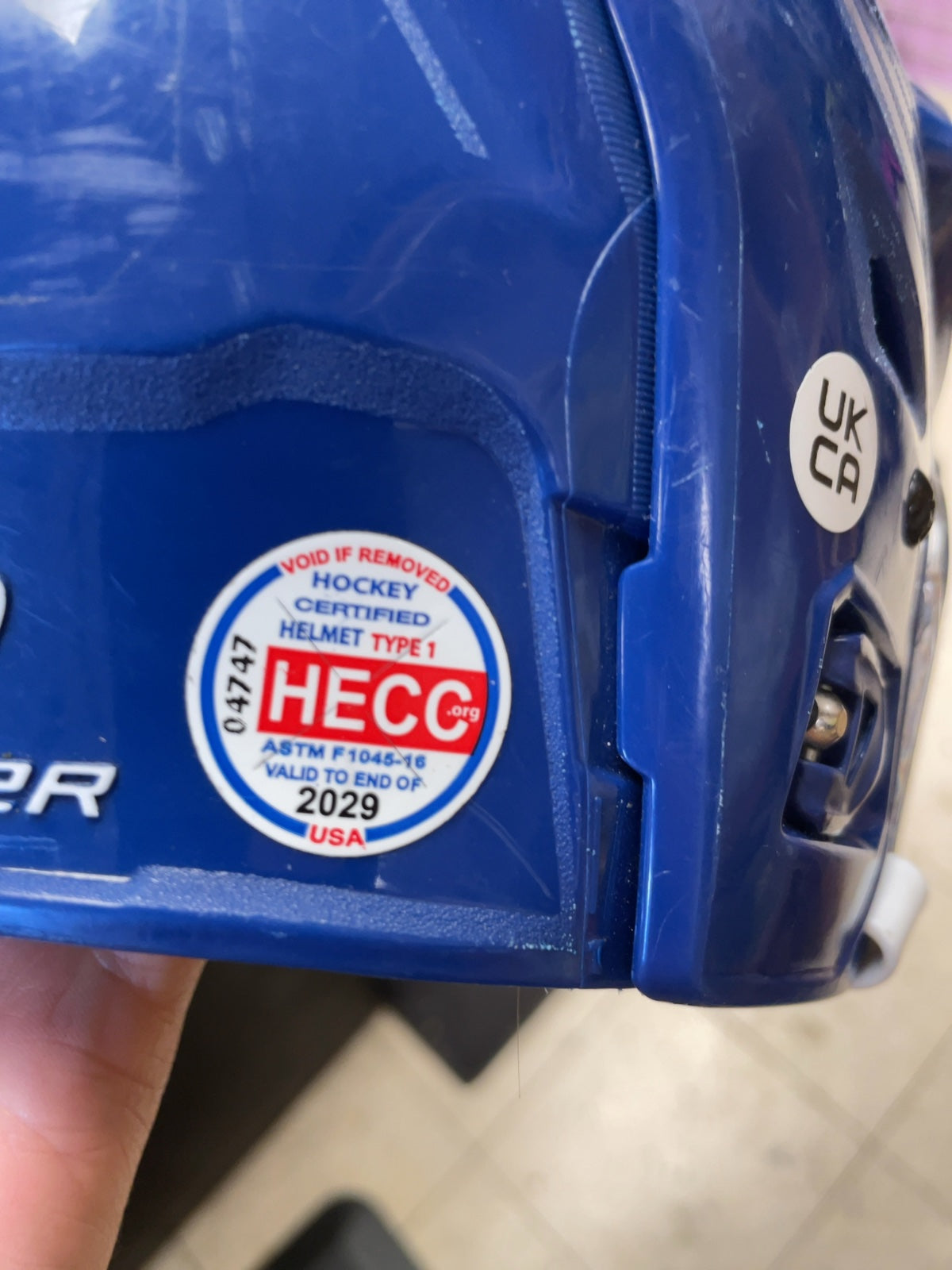 Bauer Re-Akt 56-60cm Blue Hockey Helmet