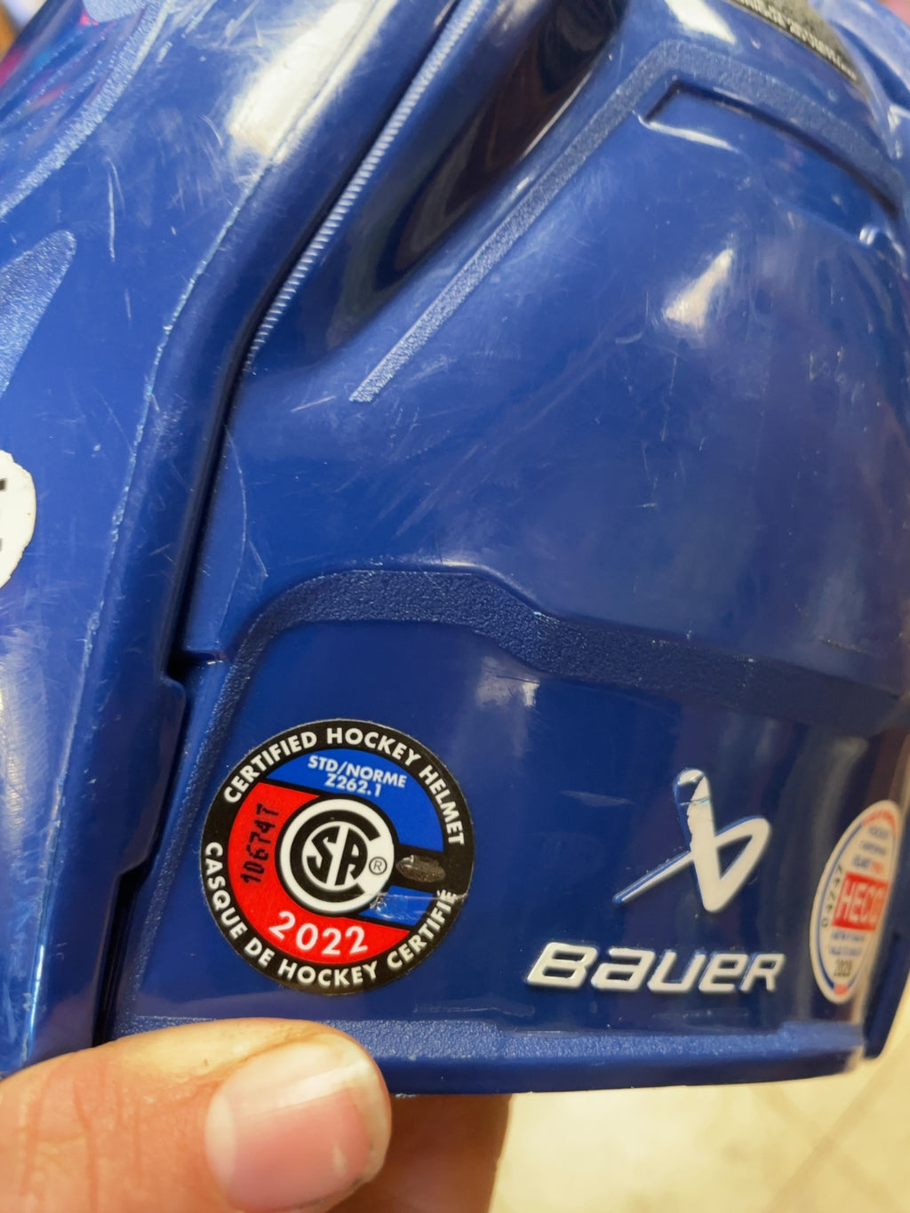 Bauer Re-Akt 56-60cm Blue Hockey Helmet