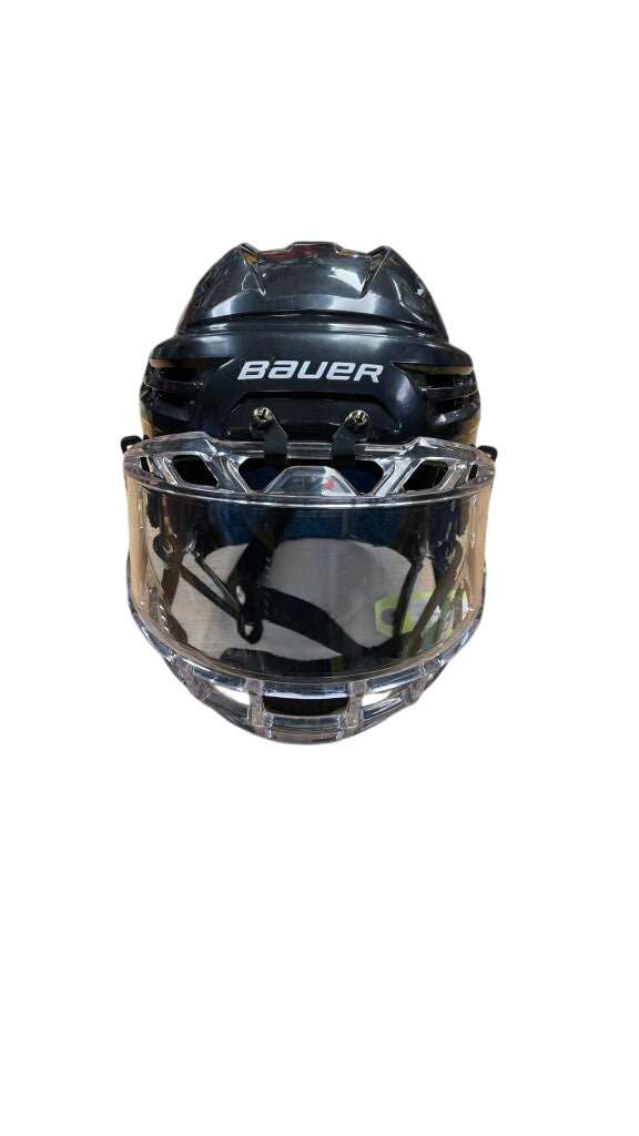 Bauer RE-AKT 65 Hockey Helmet with CCM Visor - Black - Small