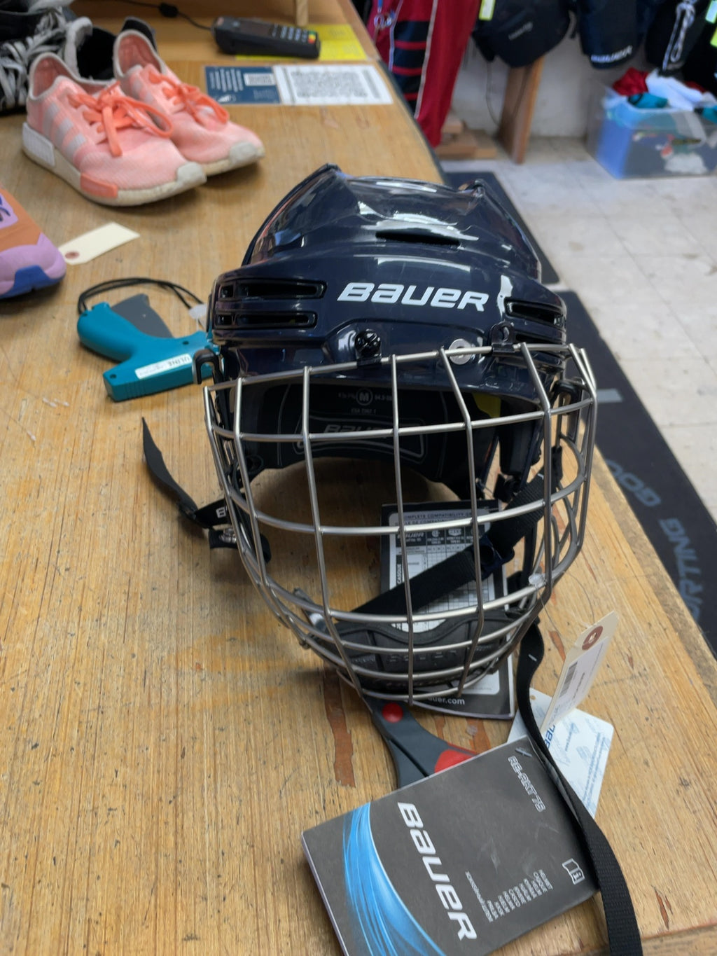 Bauer RE-AKT 75 Size M (54.5-59cm) Hockey Helmet with Cage