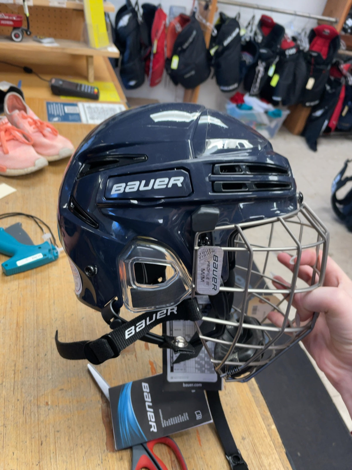 Bauer RE-AKT 75 Size M (54.5-59cm) Hockey Helmet with Cage
