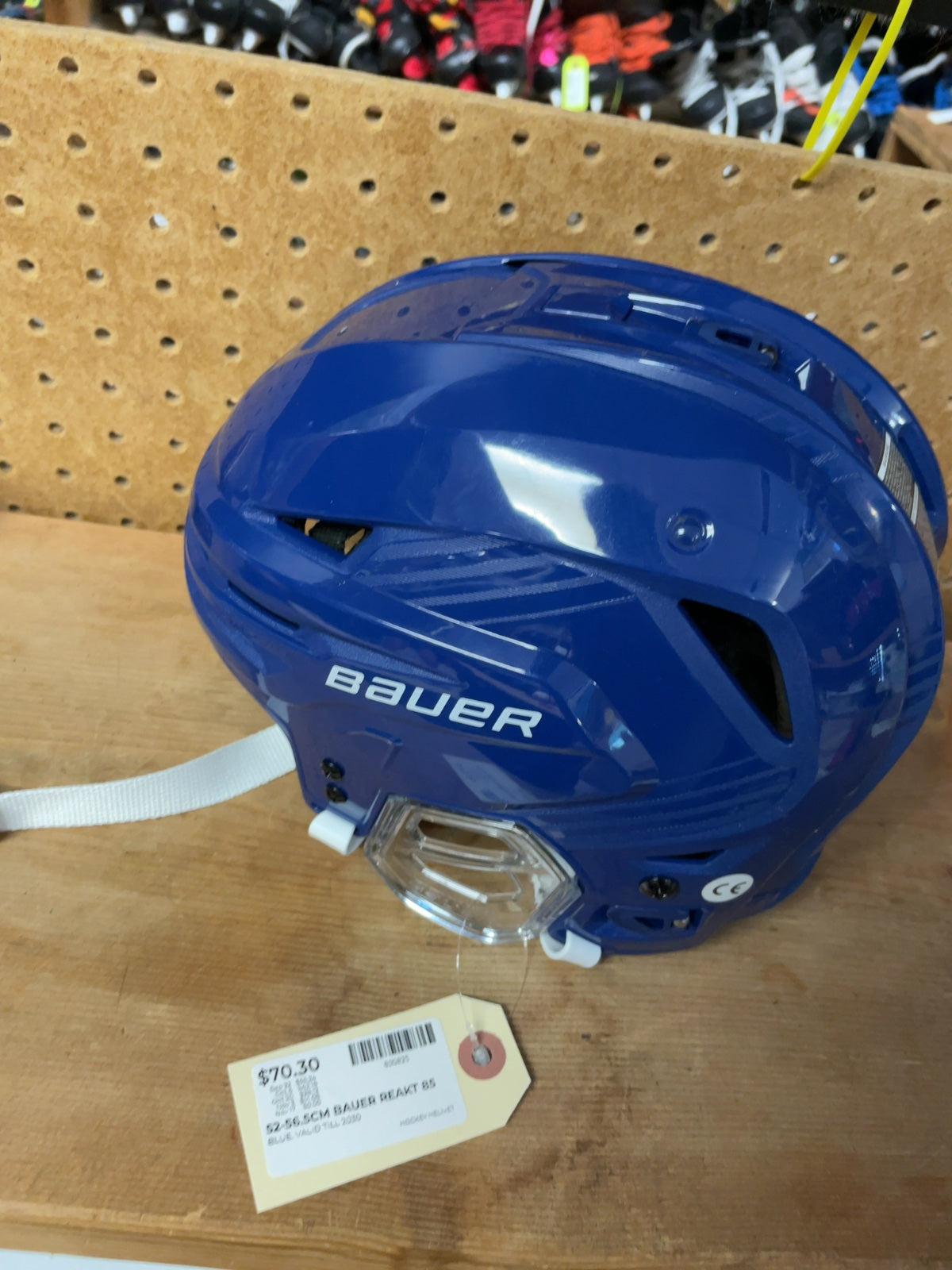 Bauer Re-Akt 85 52-56.5cm Hockey Helmet Blue