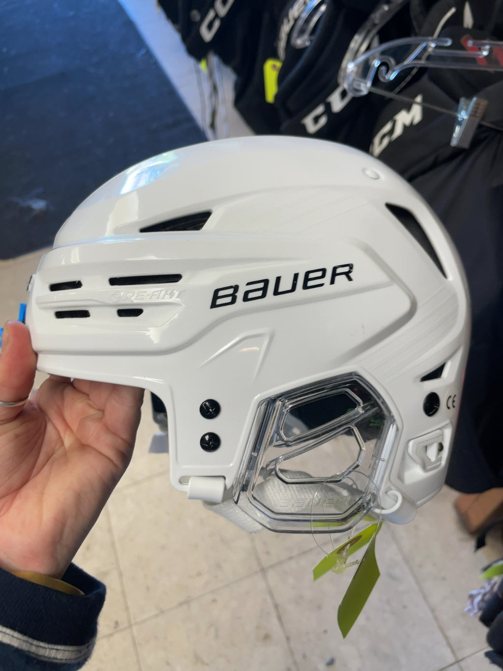 Bauer Re-Akt 85 Hockey Helmet - White