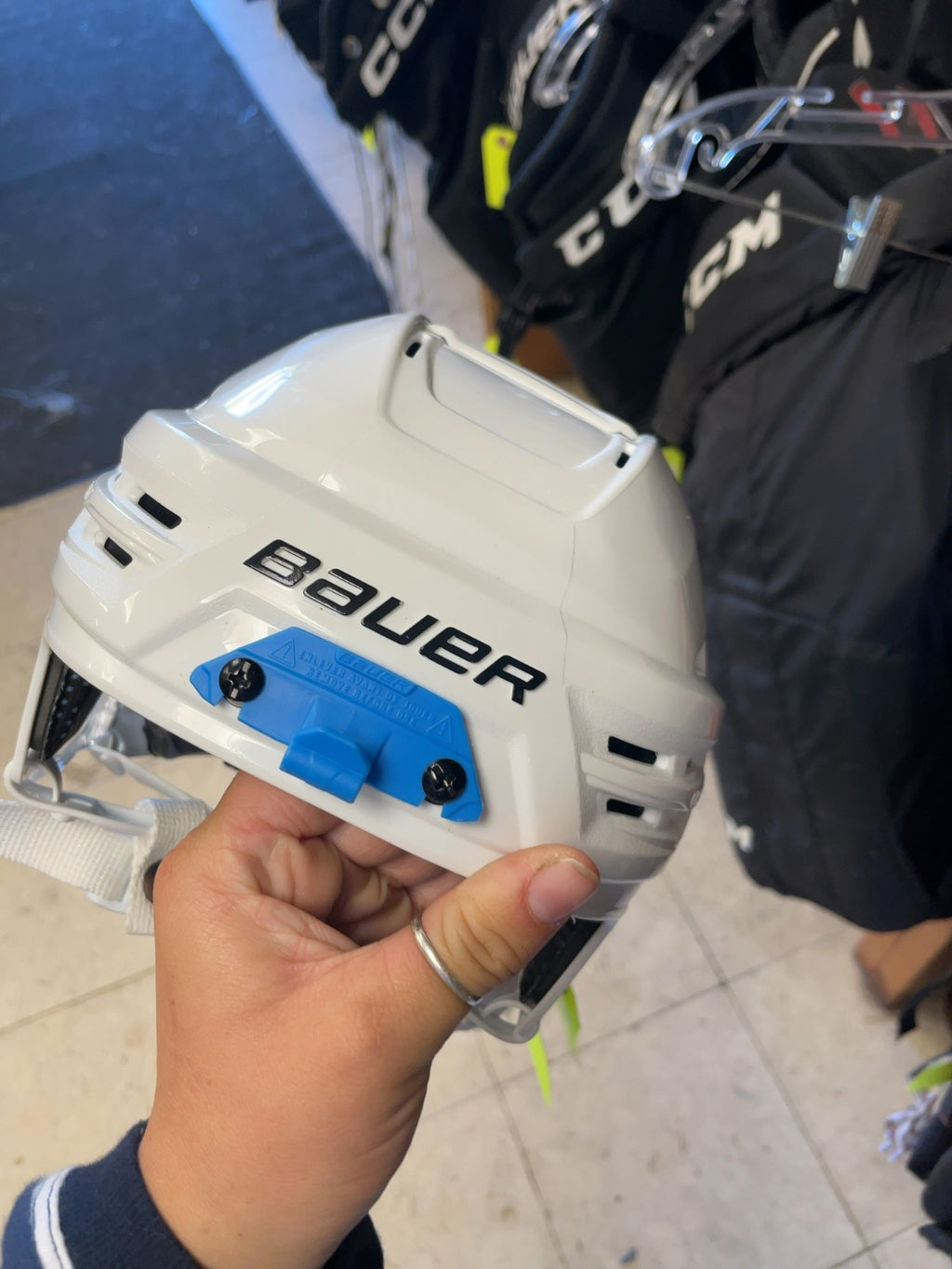 Bauer Re-Akt 85 Hockey Helmet - White