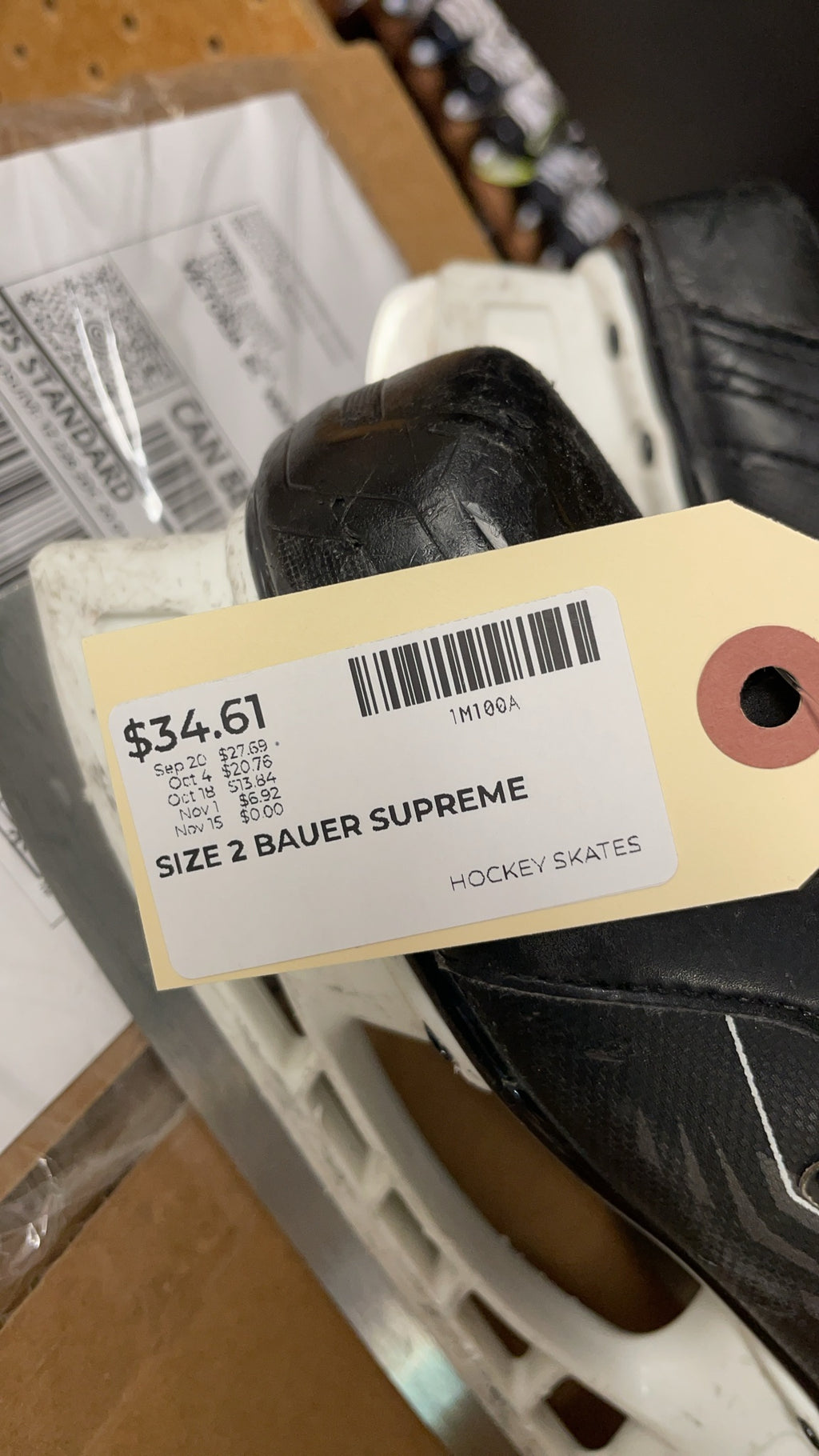 Bauer Supreme 150 Size 2D Hockey Skates