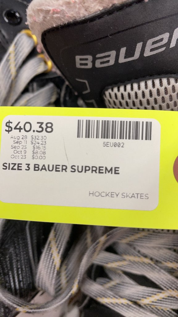 Bauer Supreme 160 Hockey Skates - Size 3