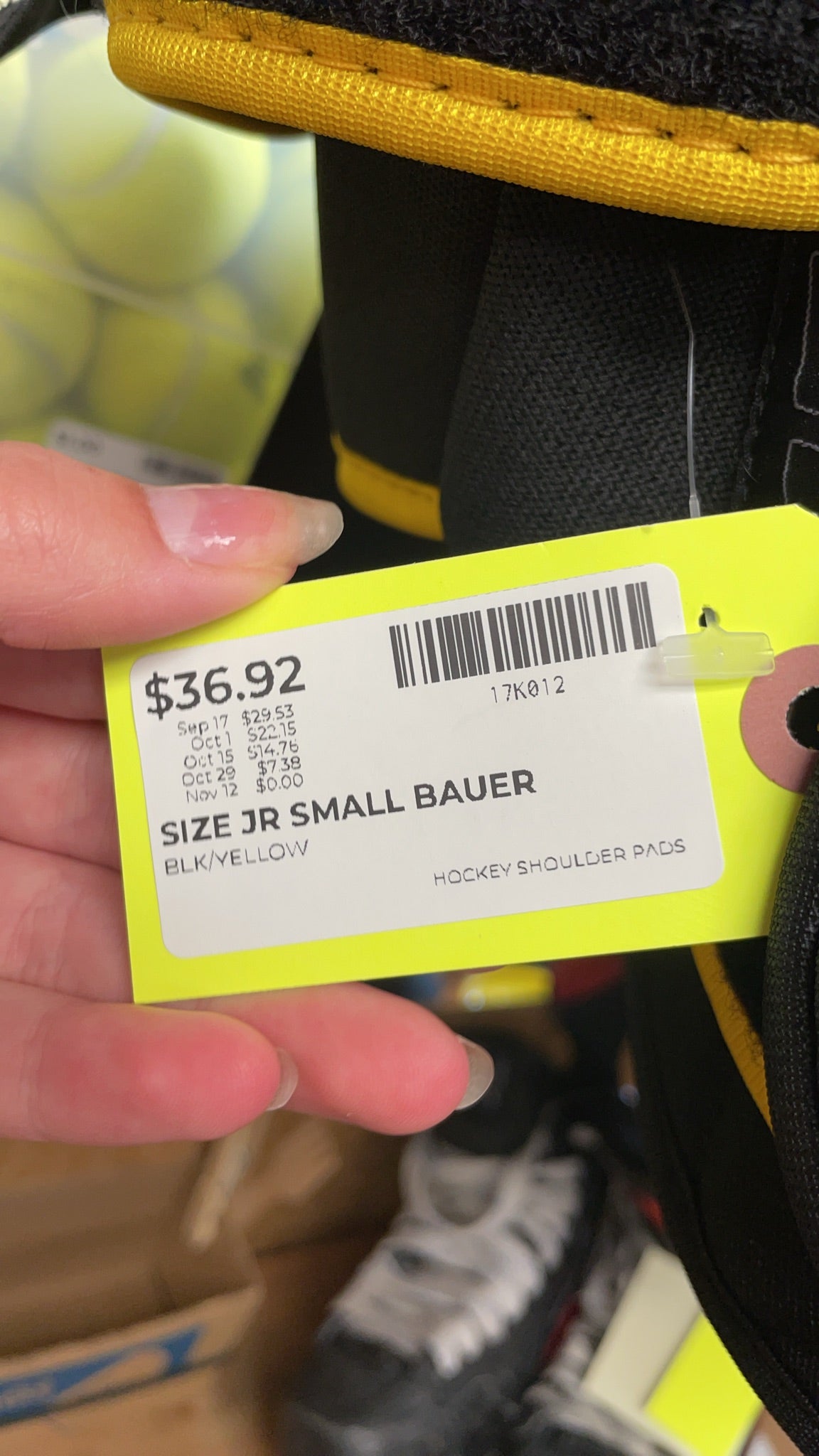 Bauer Supreme 170 JR Small Hockey Shoulder Pads