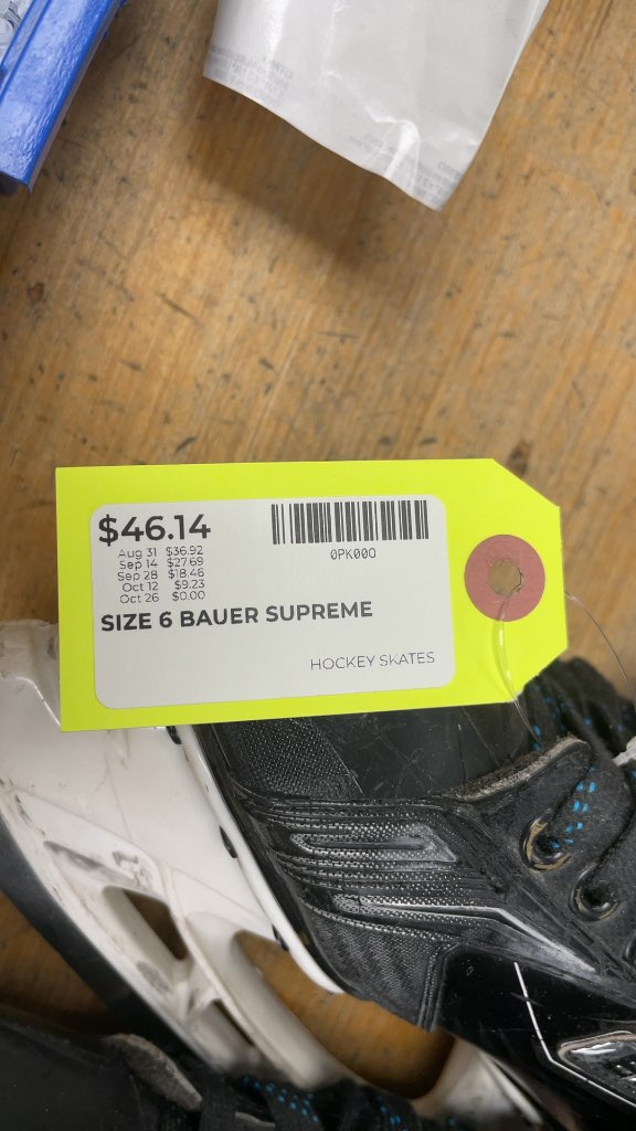 Bauer Supreme 180 Hockey Skates - Size 6