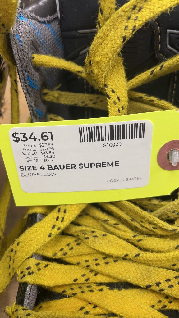 Bauer Supreme 190 Hockey Skates - Size 4