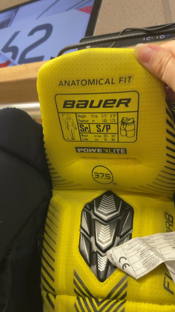 Bauer Supreme 1S Senior Small Hockey Pants - Navy/Yellow