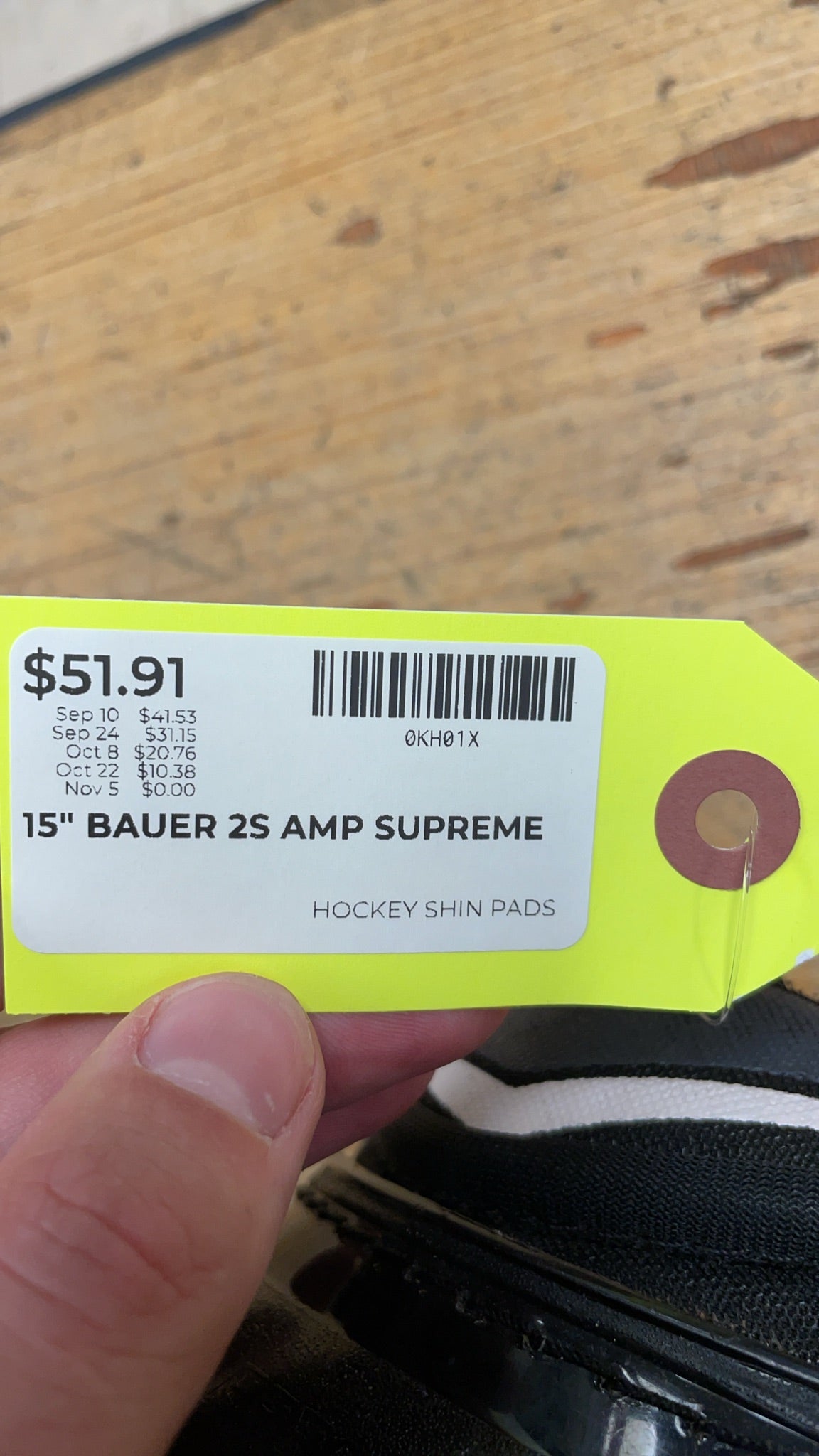 Bauer Supreme 2S AMP Hockey Shin Pads - 15"