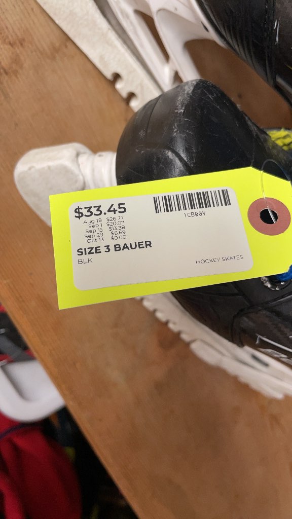 Bauer Supreme Hockey Skates Size 3