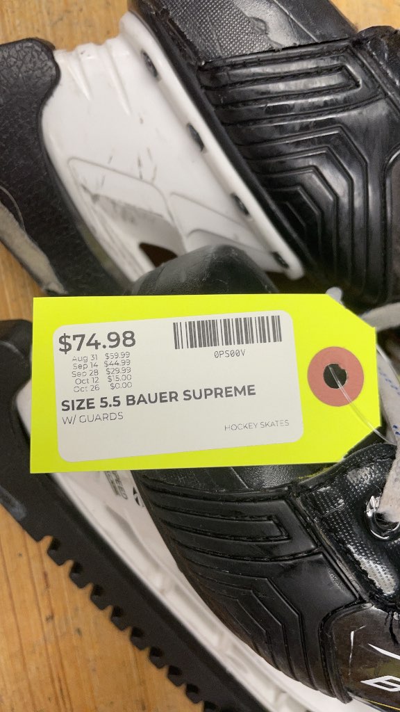 Bauer Supreme M30 Hockey Skates Size 5.5 with Guards