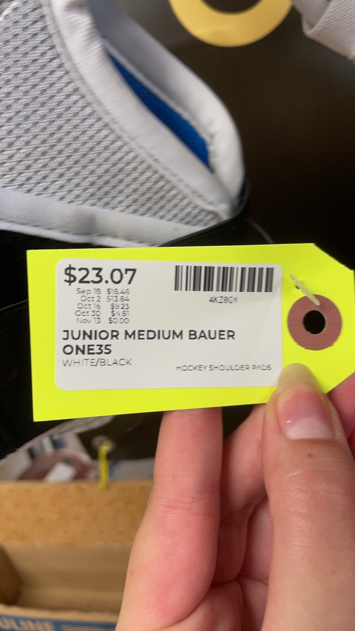 Bauer Supreme ONE.35 Junior Medium Hockey Shoulder Pads