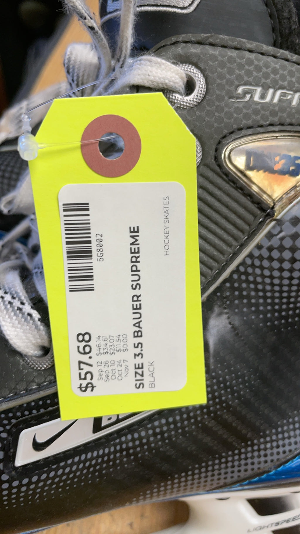 Bauer Supreme One.35 Size 3.5 Hockey Skates