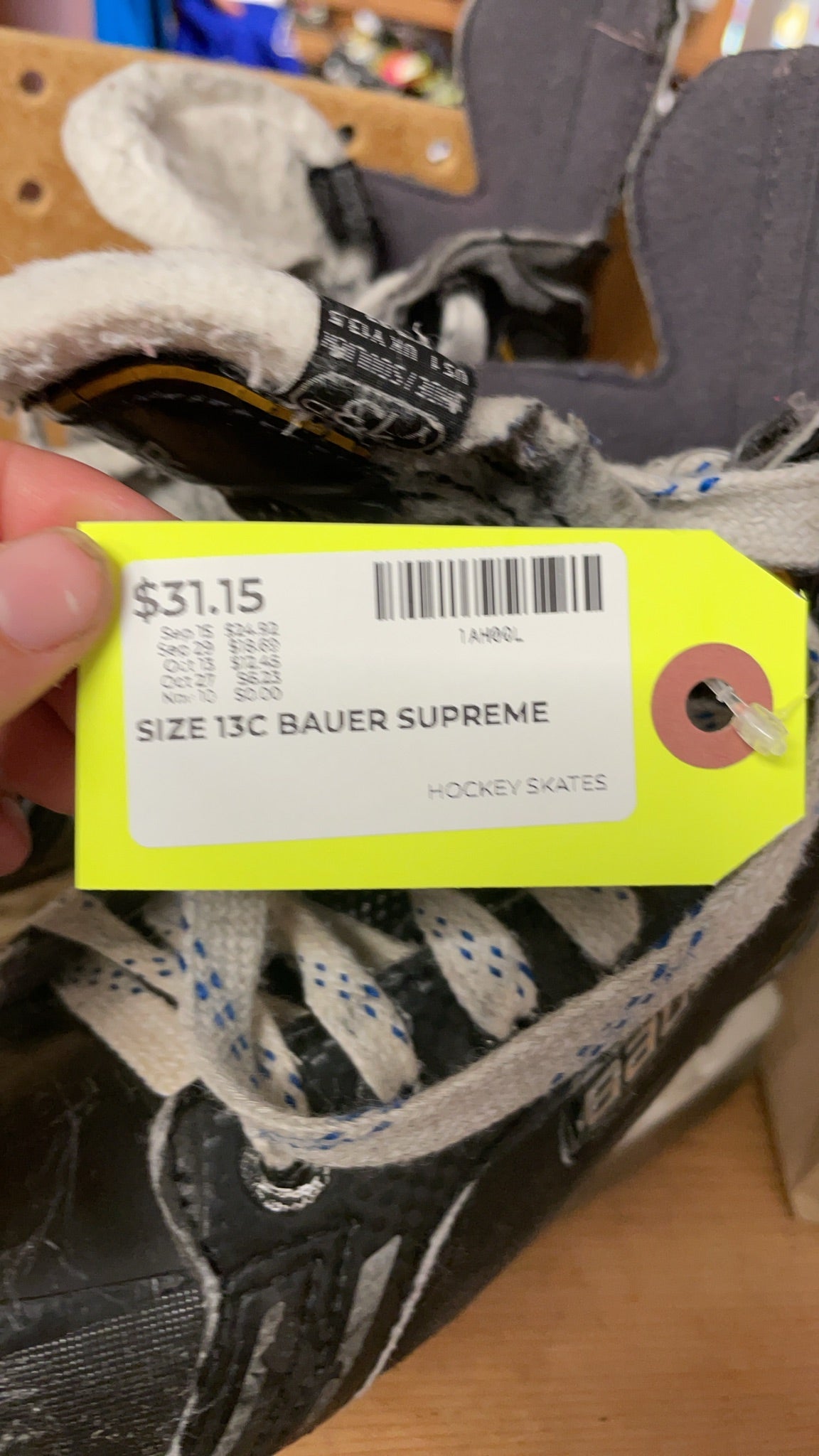Bauer Supreme One.6 Size 13C Hockey Skates