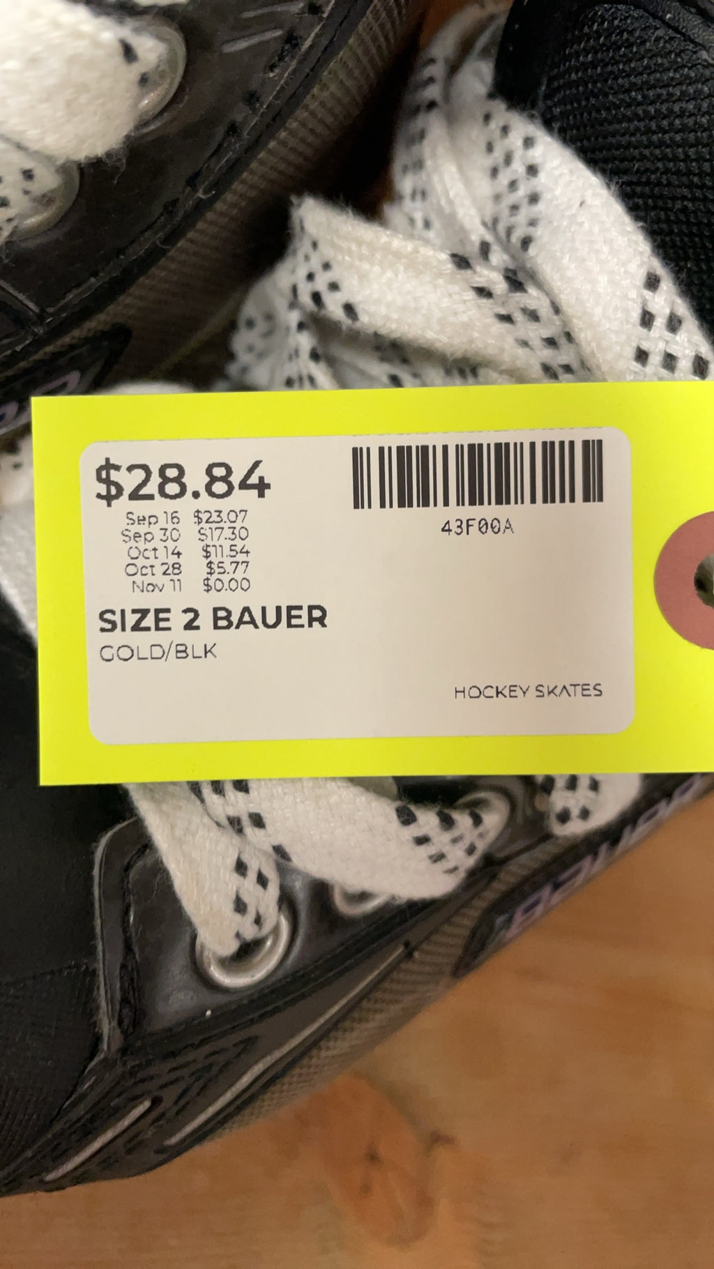 Bauer Supreme One70 Size 2 Hockey Skates