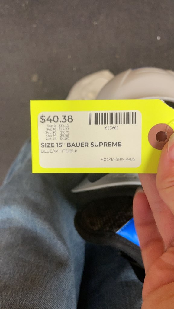 Bauer Supreme One80 Hockey Shin Pads - 15"