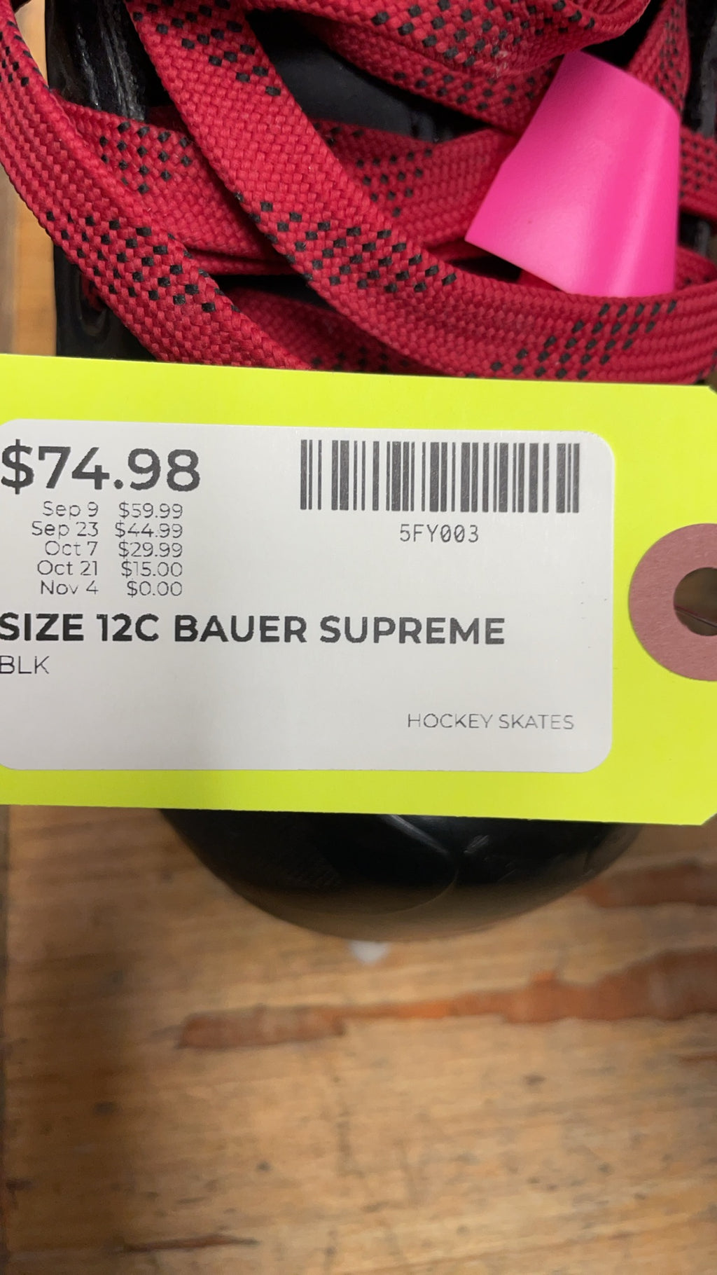 Bauer Supreme S140 Hockey Skates - Size 12C