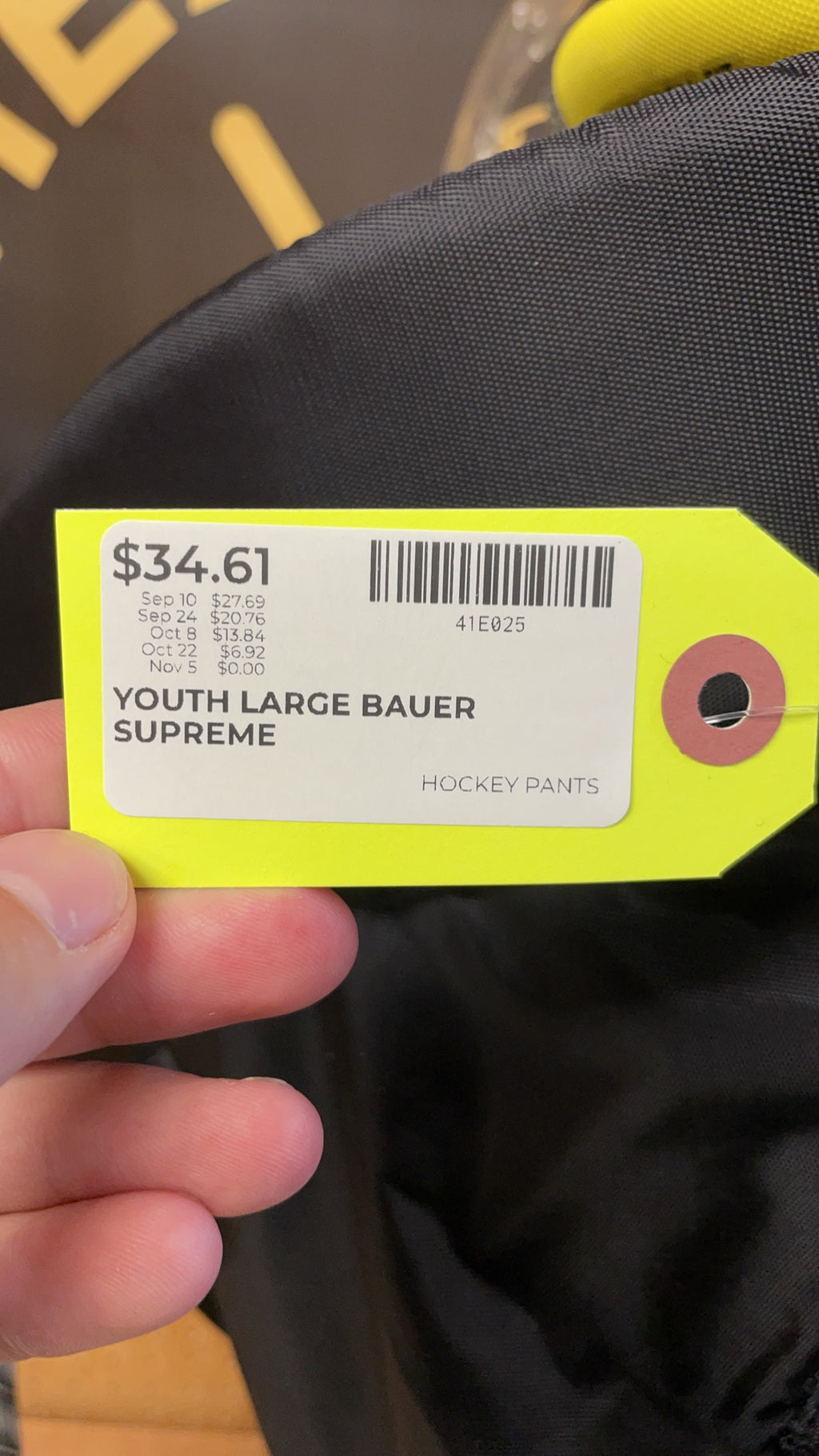 Bauer Supreme S170 Youth Large Hockey Pants