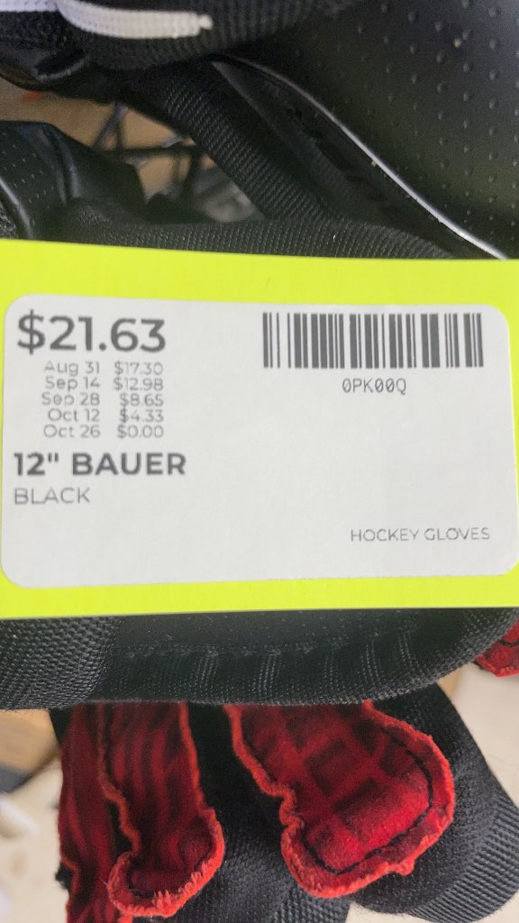 Bauer Vapor 12" Hockey Gloves