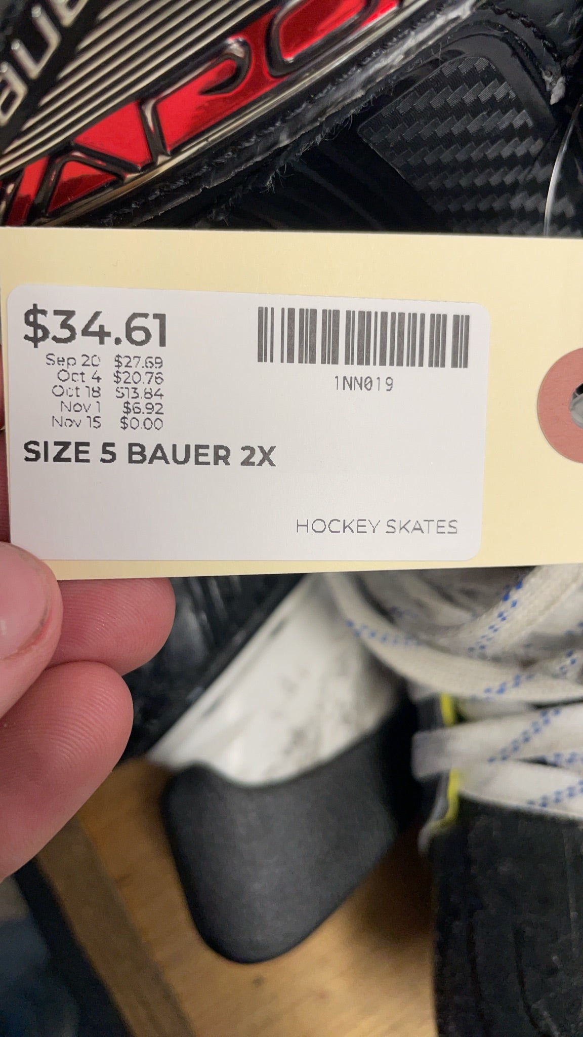Bauer Vapor 2X Size 5 D Hockey Skates