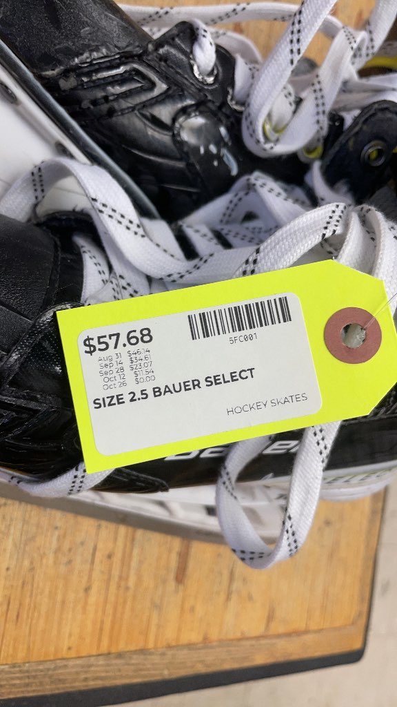 Bauer Vapor Select Hockey Skates Size 2.5