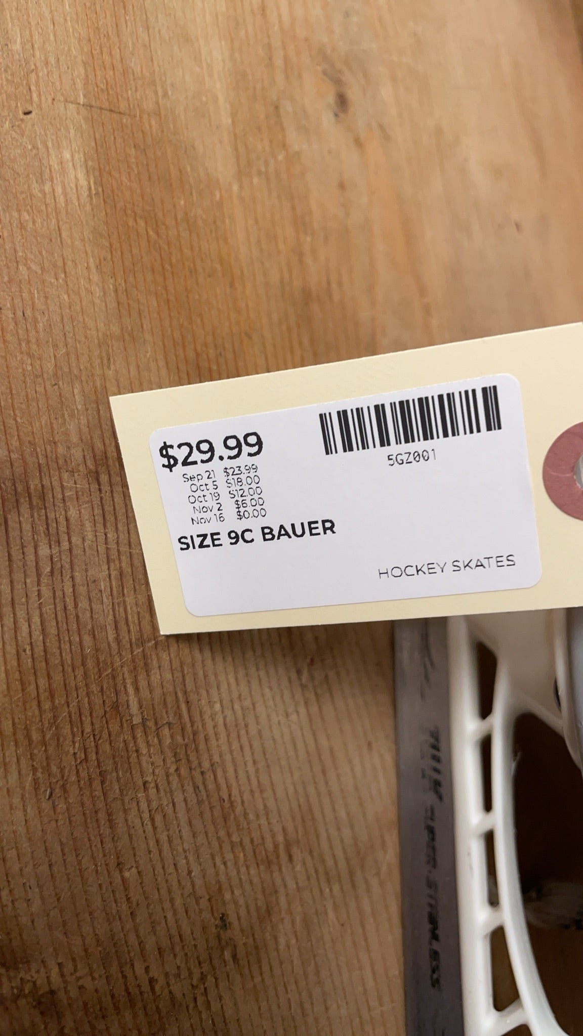 Bauer Vapor Size 9C Hockey Skates
