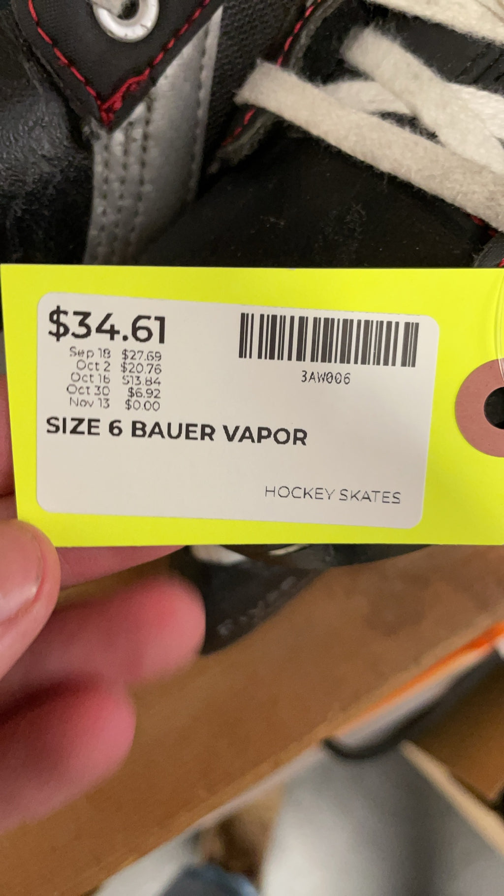 Bauer Vapor X Score Size 6R Hockey Skates