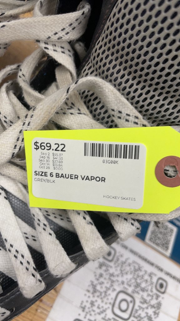 Bauer Vapor X15 Hockey Skates - Size 6